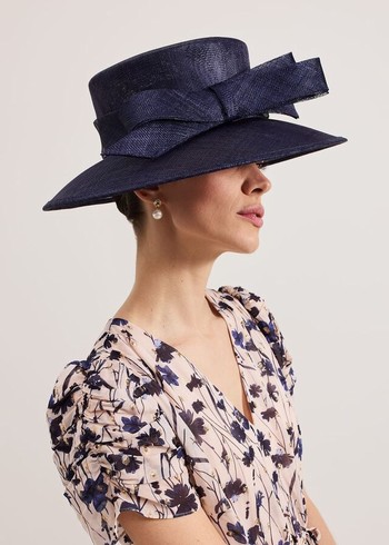 Phase Eight Navy Bow Hats Navy Canada | OKGZXY-078